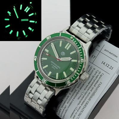 Vostok amphibia best sale green dial